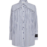 Striped fringe blouse