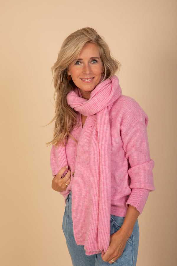 Maline scarf pink