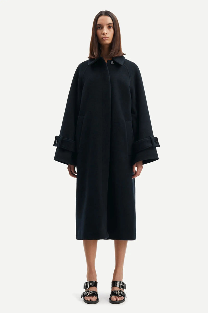 Alma coat navy