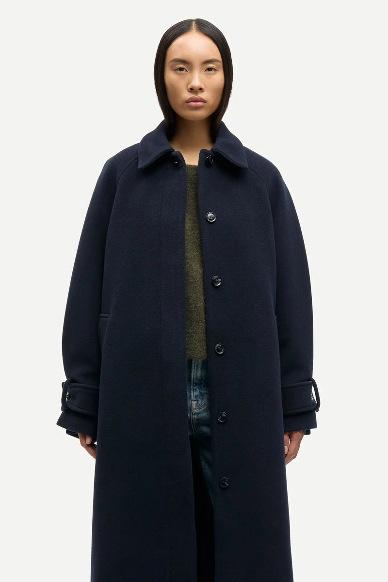 Alma coat navy