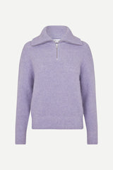 Saanour zip knit lilac