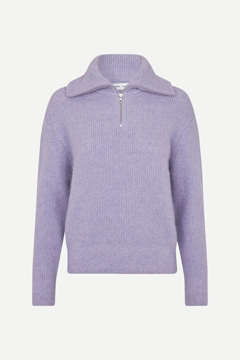 Saanour zip knit lilac