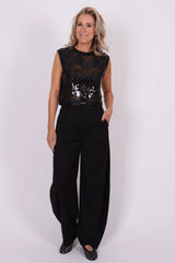 Mirror sequin crop top
