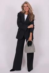 Smokey check belt blazer