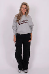 Denim cargo pants