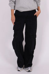 Denim cargo pants