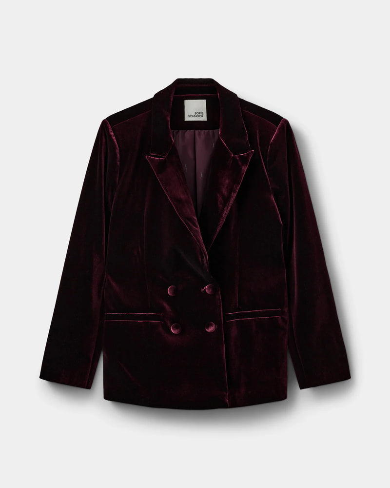 Burgundy blazer