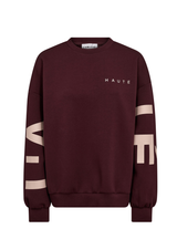 Maxi logo sweat wine