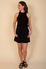 Solina knit top black