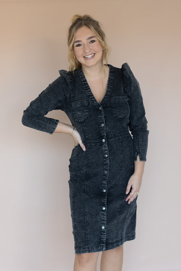 Della denim dress