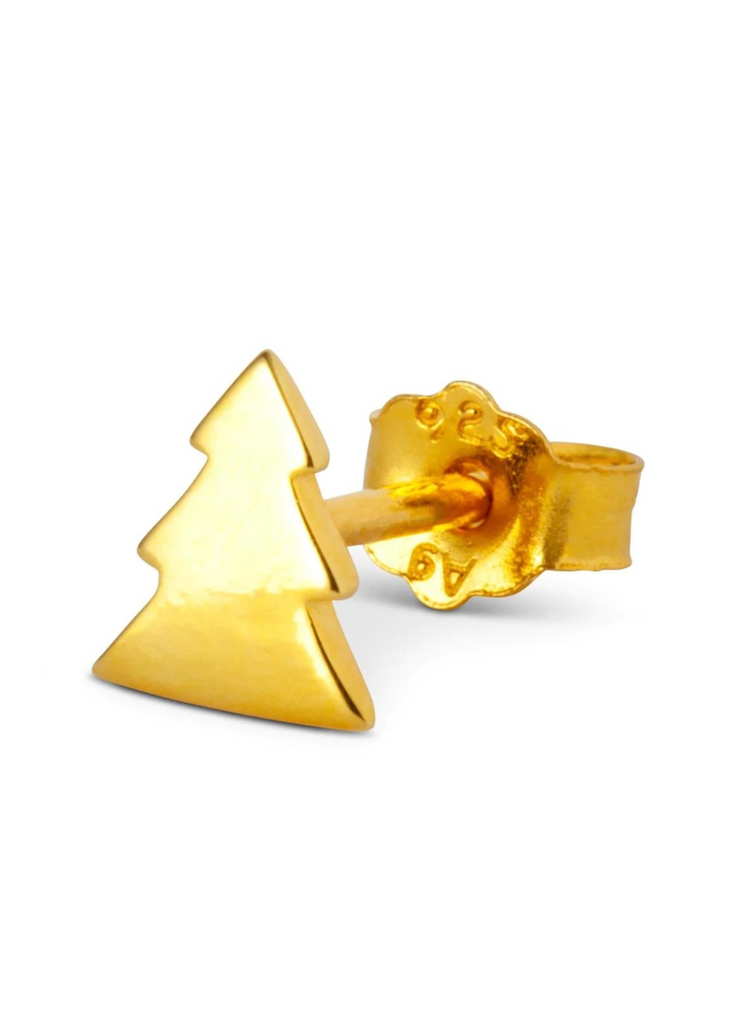 Christmas tree stud gold