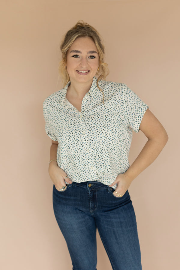 Majan blouse bluebell
