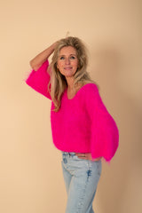 Miranda pullover neon pink