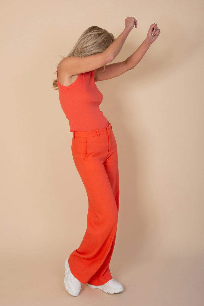 Desk trousers coral