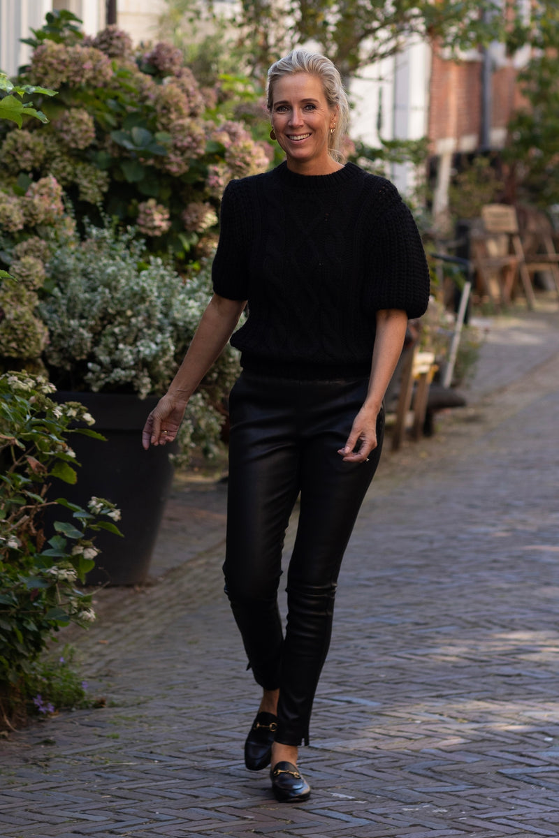 Colette leather pants black